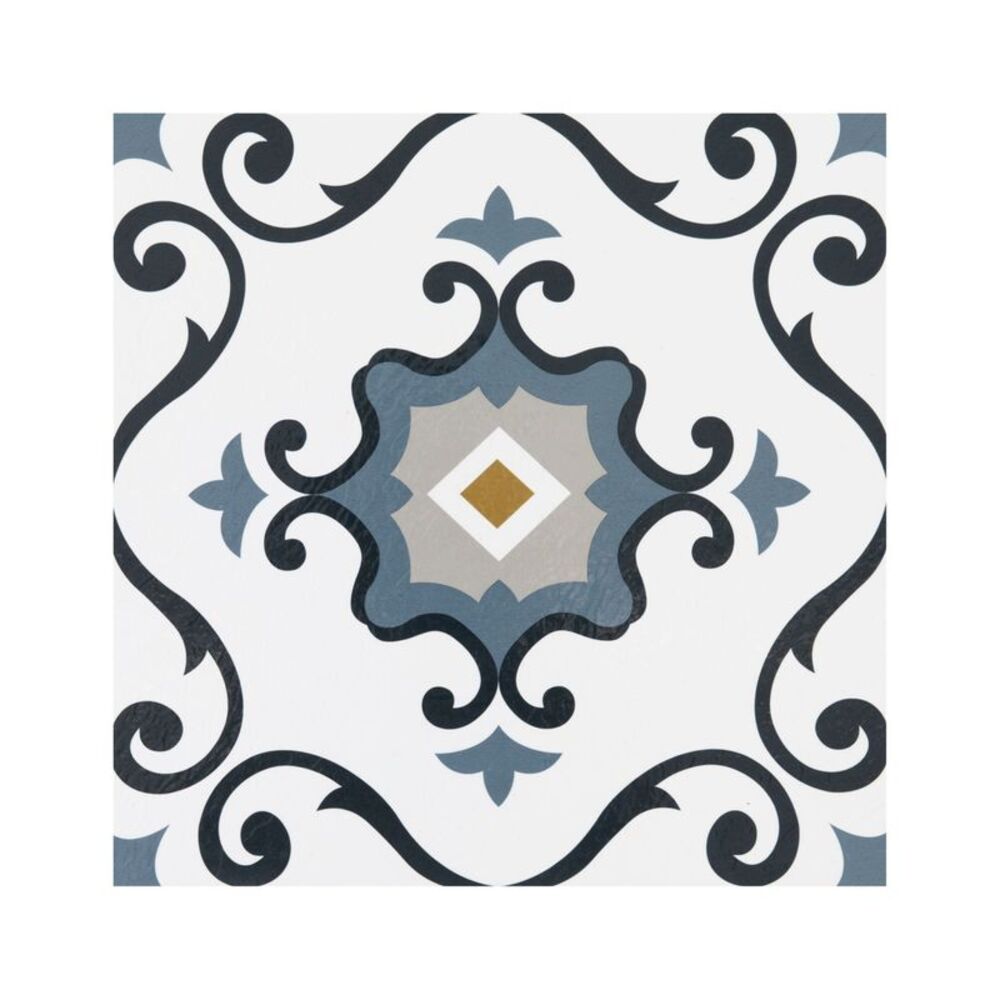 Retro Elegance 12x12 Self Adhesive Vinyl Floor Tile - Slate - 20 Tiles/20 sq.